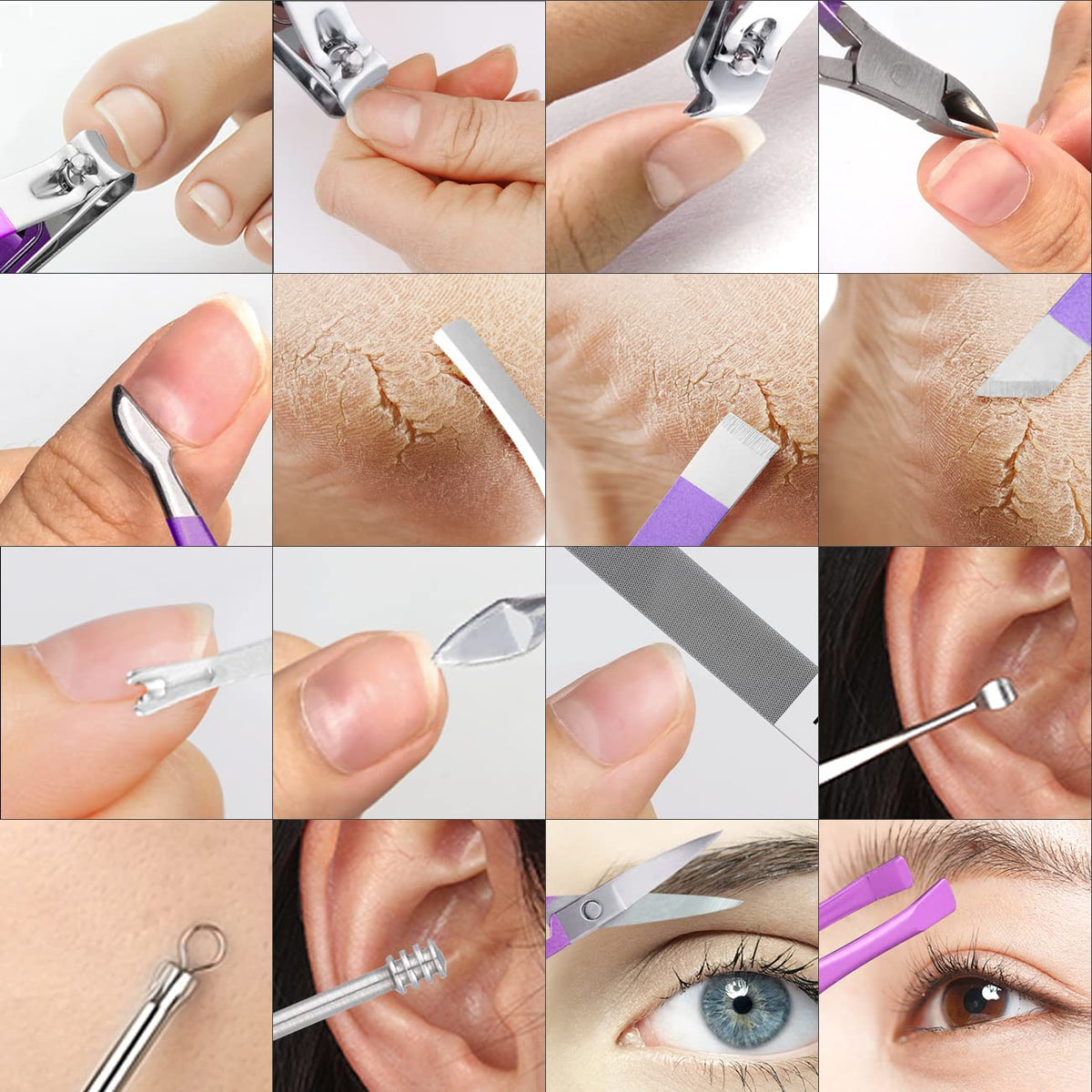 16-in-1 Professional Manicure & Pedicure Nail Care Kit
