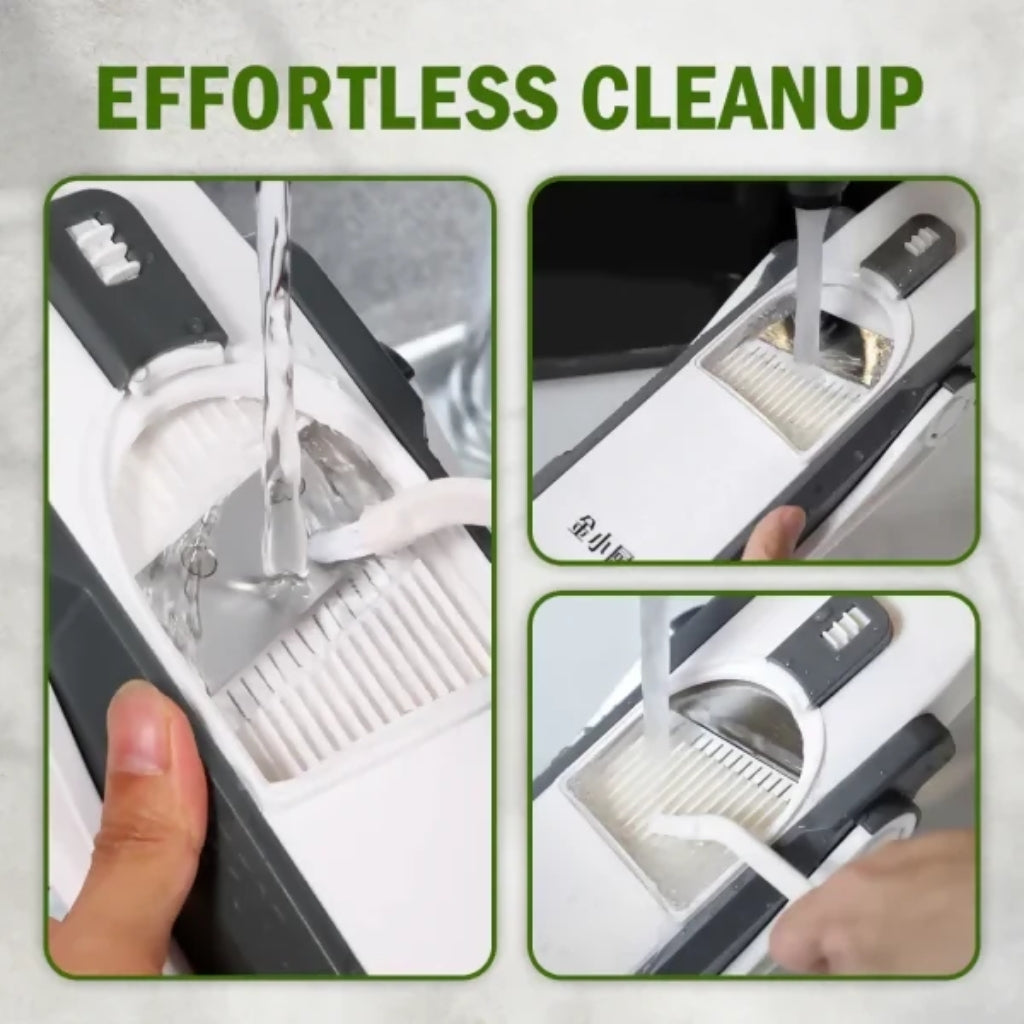 Multi-Purpose Mandoline Vegetable Slicer | Adjustable Cutting & Grating Tool | Safe Manual Kitchen Chopper | Random Color
