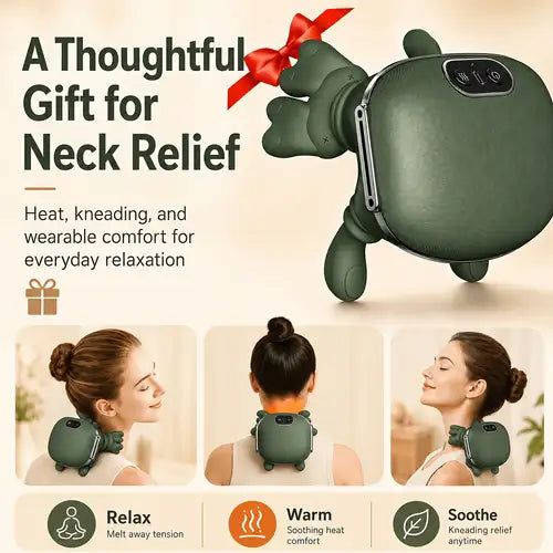 Smart Electric Neck Massager | Finger-Pressure Simulation Massage Device | Relaxing Neck & Shoulder Massager | Portable Comfort & Relaxation Tool