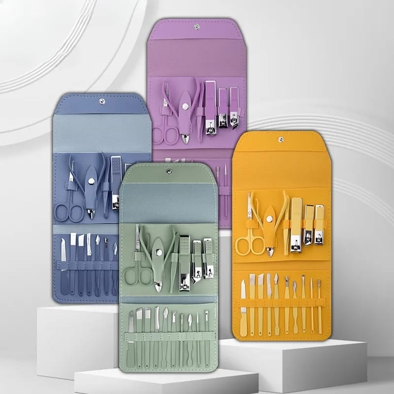 16-in-1 Professional Manicure & Pedicure Nail Care Kit